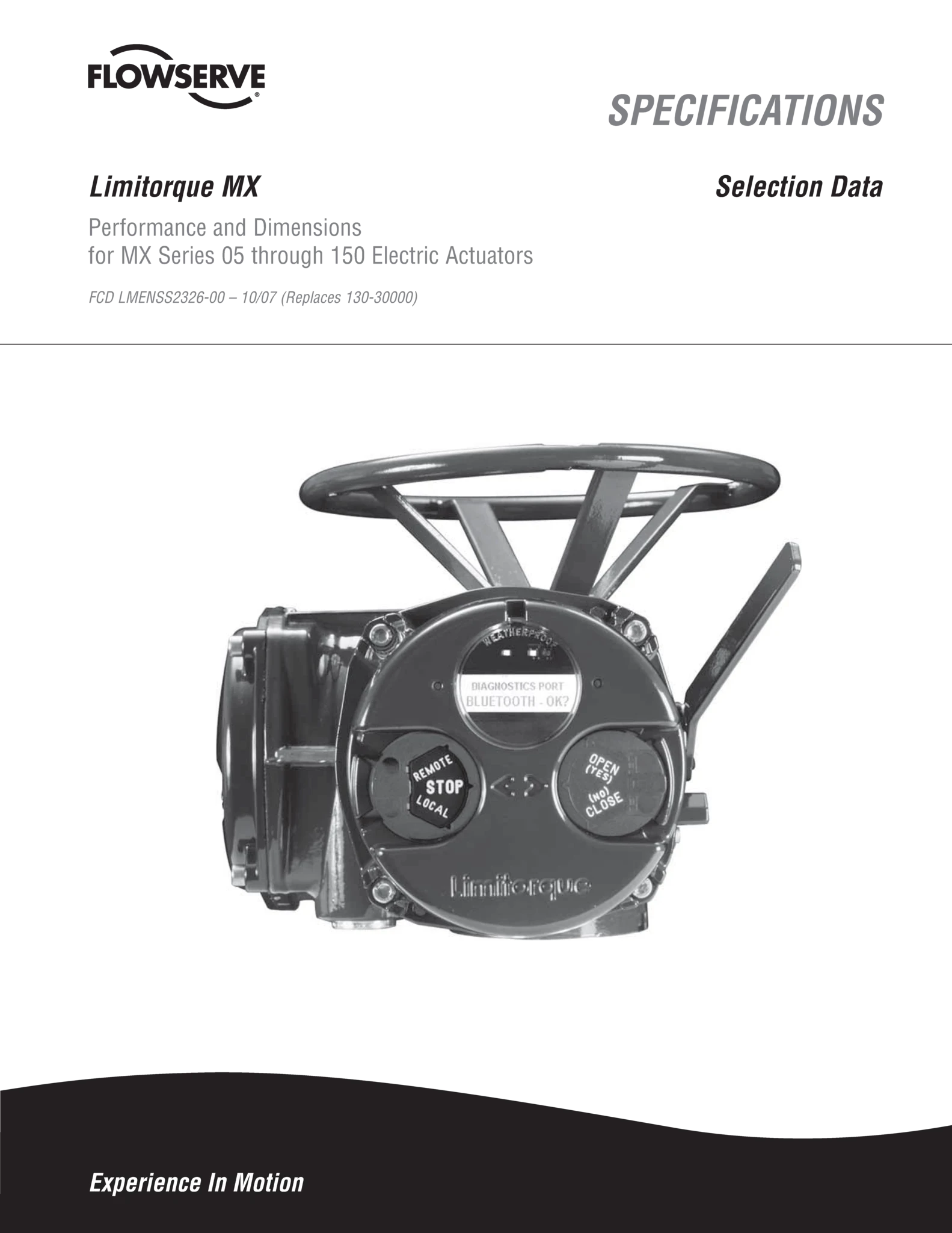 Limitorque MX执行器性能和尺寸选型规格